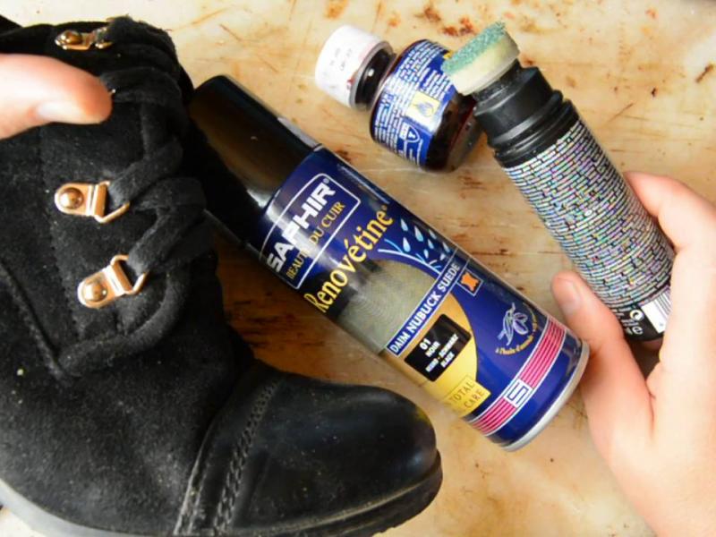 Как покрасить замшевую обувь своими руками