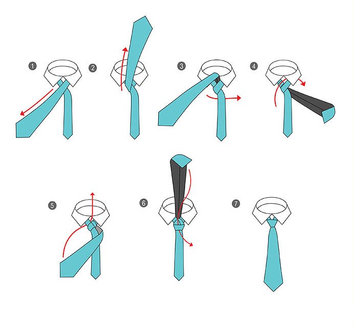 «Віндзор» ідеальний для урочистого образу, але для нього знадобиться більш довгий   краватка   , Звичайної довжини не вистачить для того, щоб прикрити пряжку ременя, як того вимагає світський етикет