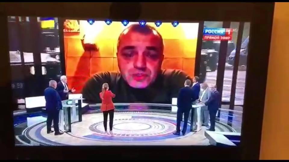 Фрагмент ролика з виступом радника Порошенко продемонстрували в ефірі пропагандистського ТВ