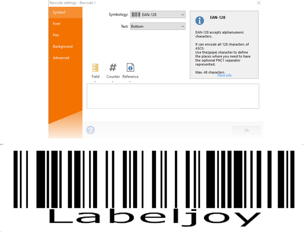 Labeljoy містить багато можливостей, які дозволяють вам створювати власні штрих-коди і етикетки для будь-якого виду бізнесу