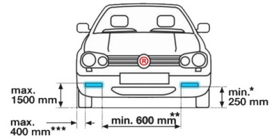 Але, найчастіше випускаються прямокутні пристрої, які підходять під безліч автомобілів і легко фіксуються на бампері або ж на решітці радіатора