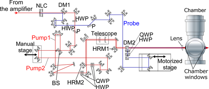 Малюнок 3: Принципова схема оптичної схеми присутній насос-зонда